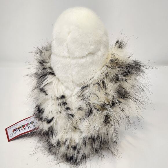 Douglas Wizard Snowy Owl White Black Spotted 8" Plush Stuffed Animal Soft Toy - Picture 4 of 8